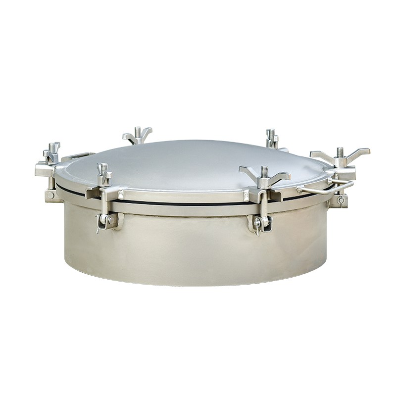 Factory sale stainless steel quick opening manhole cover for chemical tank truck