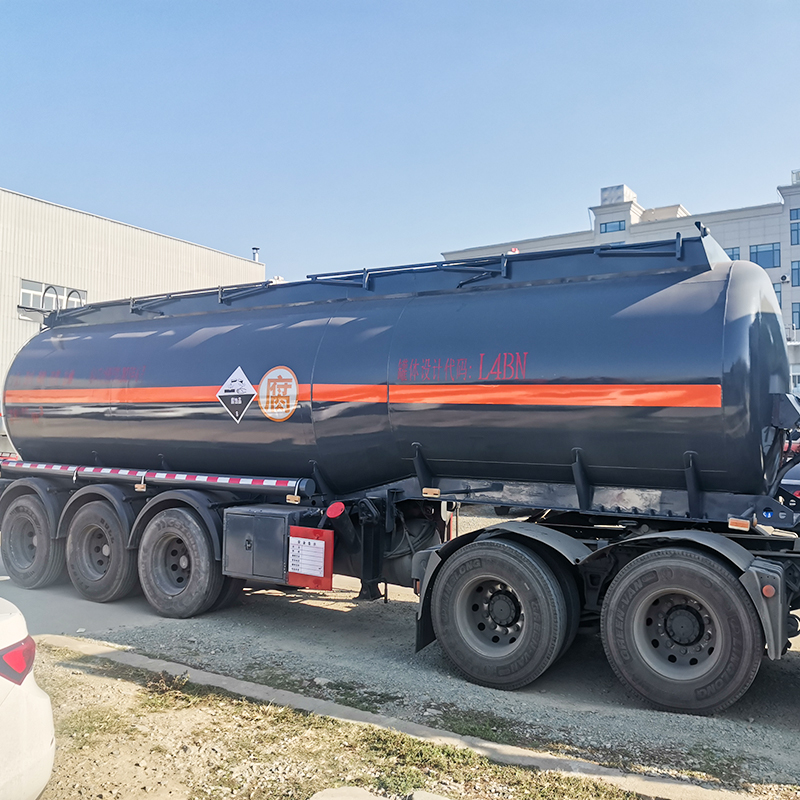 27m3 Chemical Corrosive Liquid Transport Tank Semi Trailer