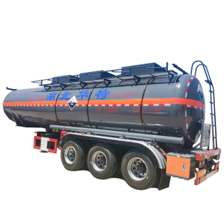 29cbm Chemical Sulfuric Acid Liquid Transport Tanker Truck Semi Trailer