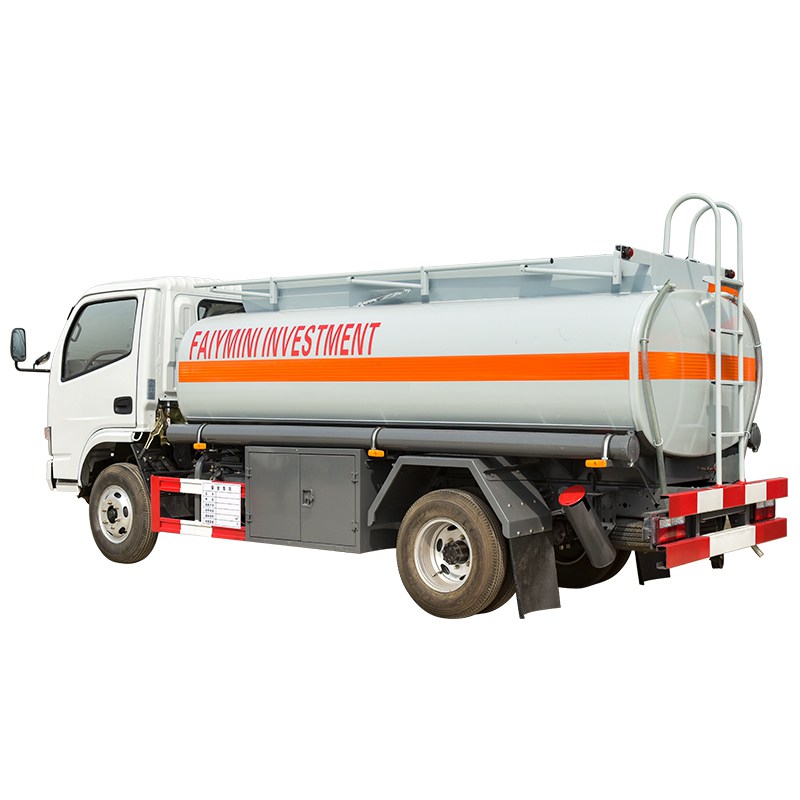 Dongfeng small mobile 6000 liter right hand drive oil fuel tank truck 