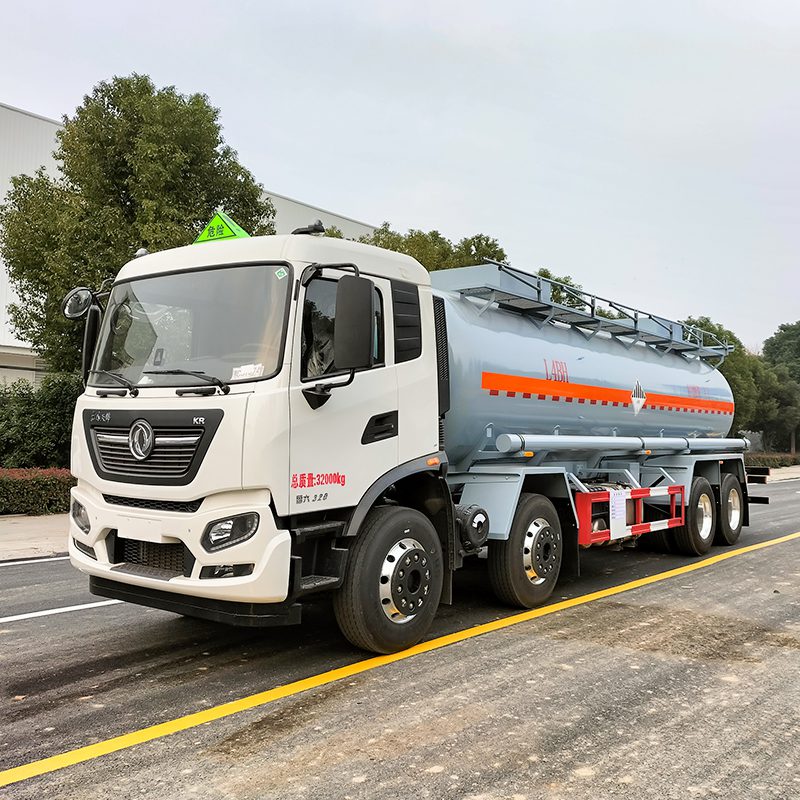 Dongfeng 8x4 Chemical liquid tanker corrosive liquid tank truck transportation of sulfuric acid, liquid alkali