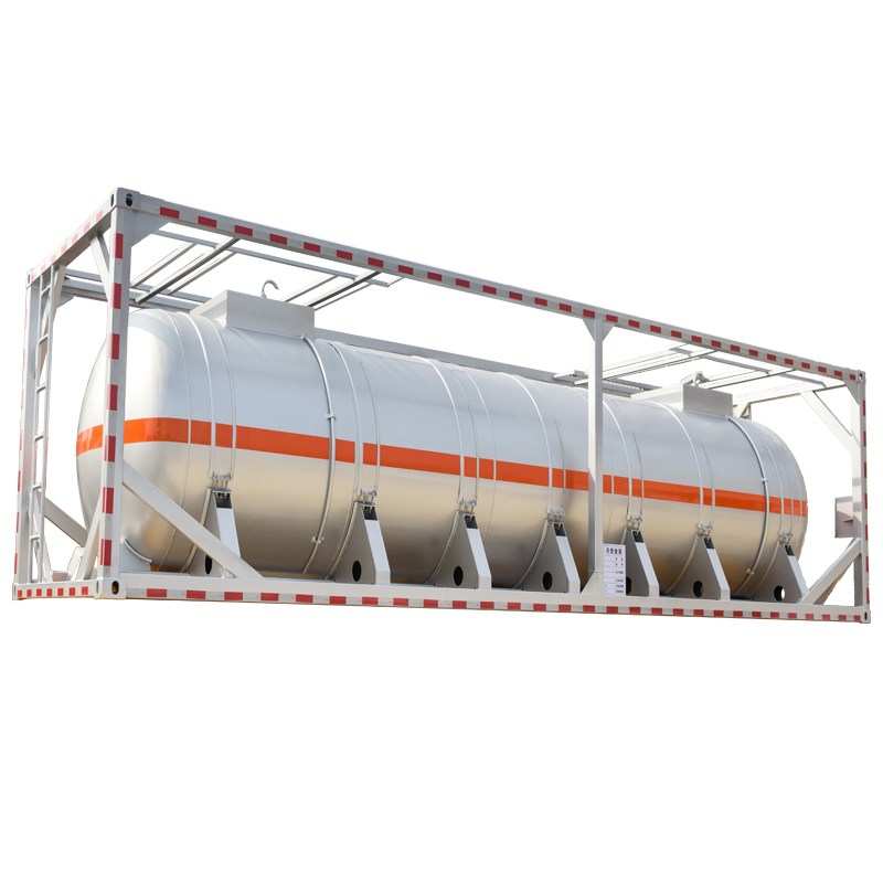 Aluminum alloy 30FT ISO tank container for transport concentrated nitric acid