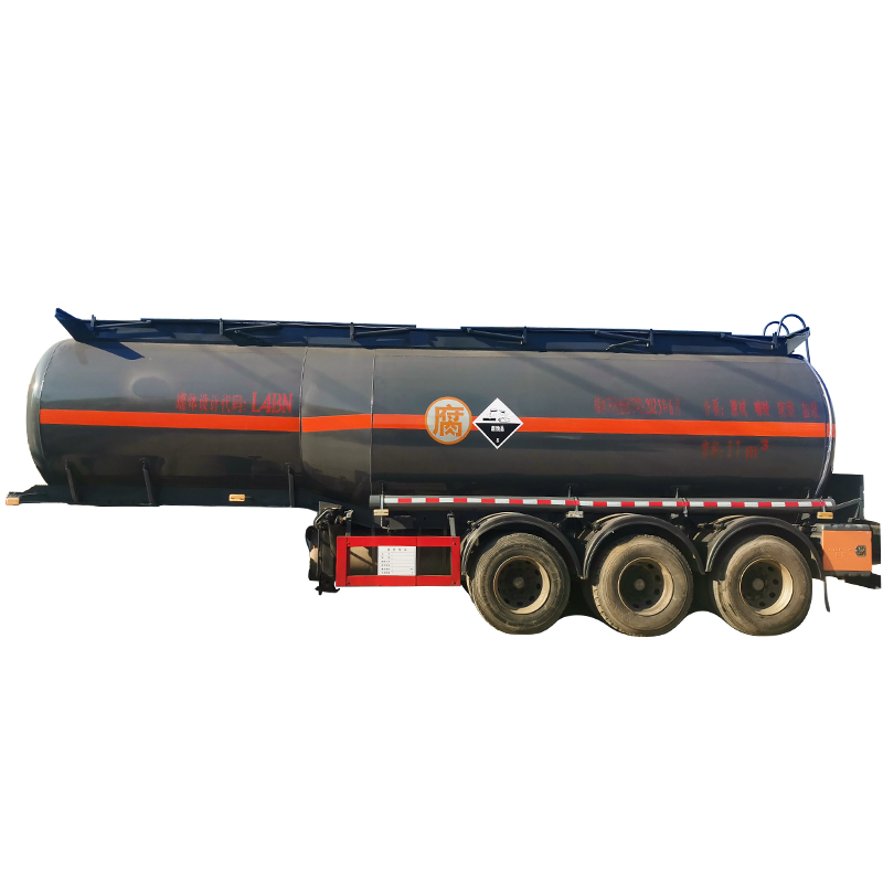 27m3 Chemical Corrosive Liquid Transport Tank Semi Trailer