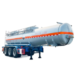 25.8cbm chemical liquid tank semi trailer for transporting HCl sulfuric acid 