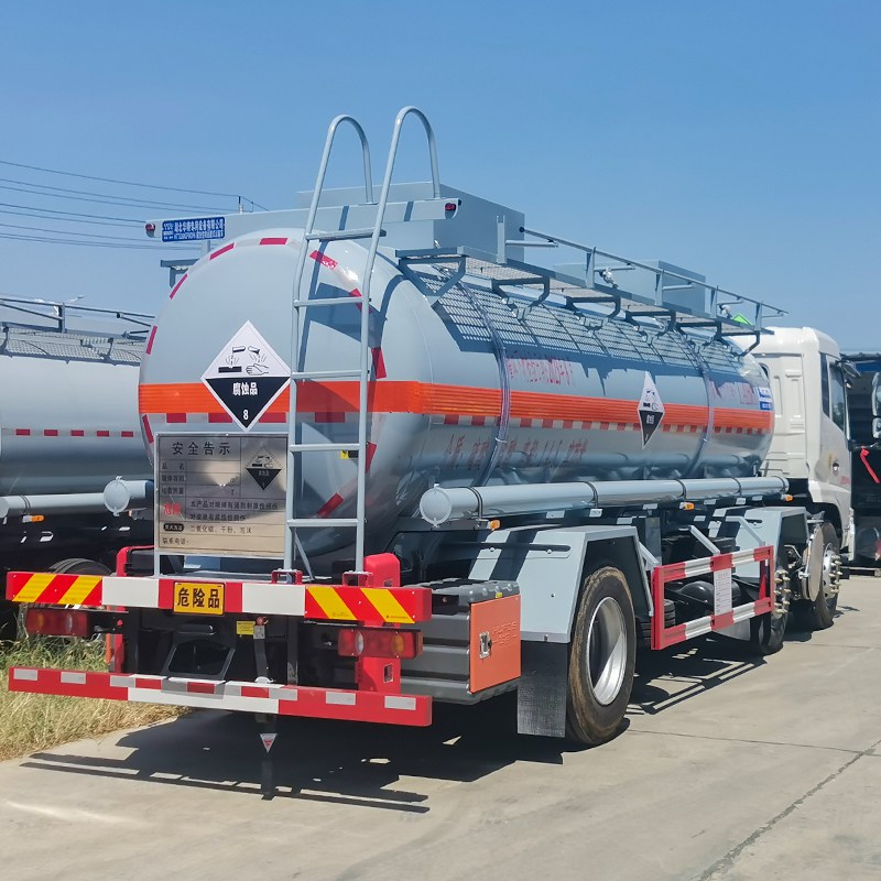 China 6x2 chemical tanker truck liquid oxygen transport tank truck