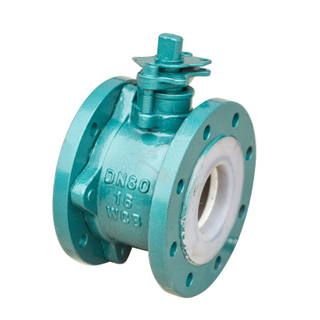 3 inch DN80 carbon steel chemical tanker truck ball valve with lined plastic