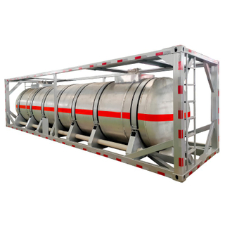 40FT aluminum alloy concentrated nitric acid iso tank container 