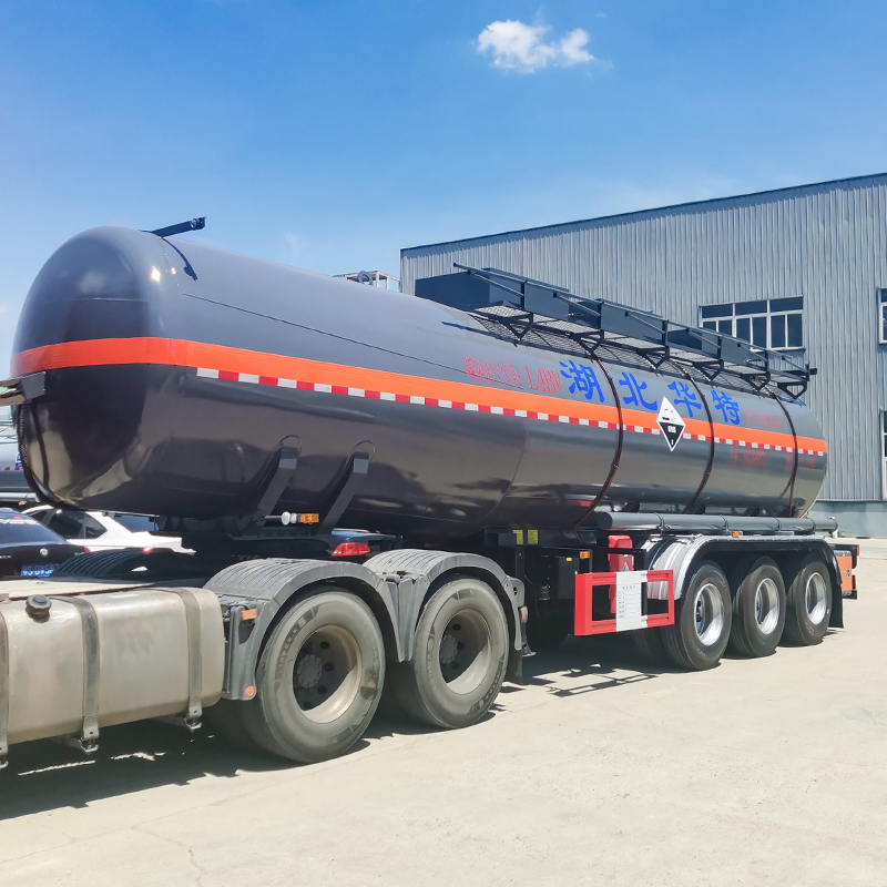 29cbm Chemical Sulfuric Acid Liquid Transport Tanker Truck Semi Trailer