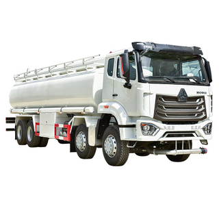 Sinotruck chassis 8x4 4 axles 7 compartment 25000liters capacity fuel tank truck 