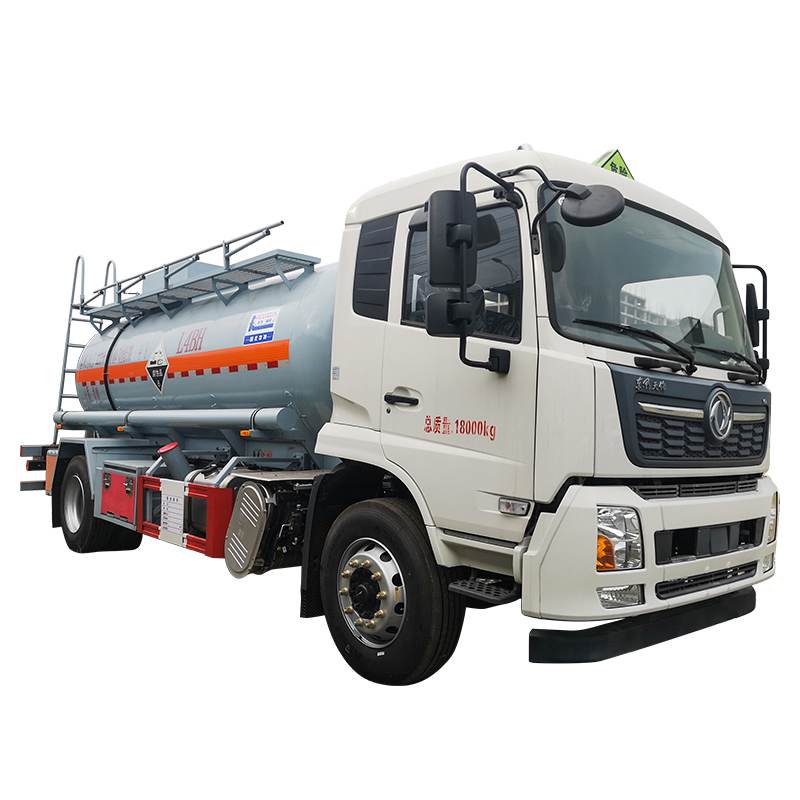 Dongfeng 4x2 hypochlorite sodium hydroxide tanker truck 10000Liters liquid tank truck