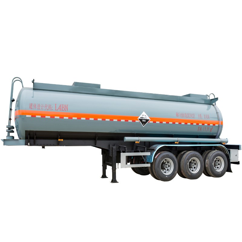 19.9CBM chemical corrosive liquid transprot concentrated sulfuric acid semi trailer 