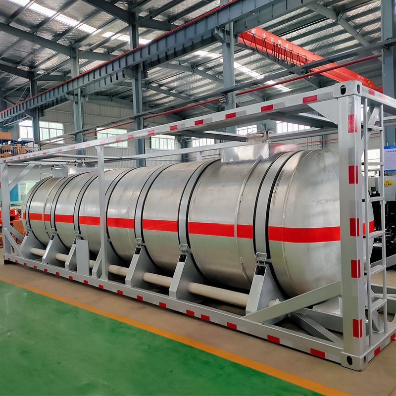 40FT aluminum alloy concentrated nitric acid iso tank container 