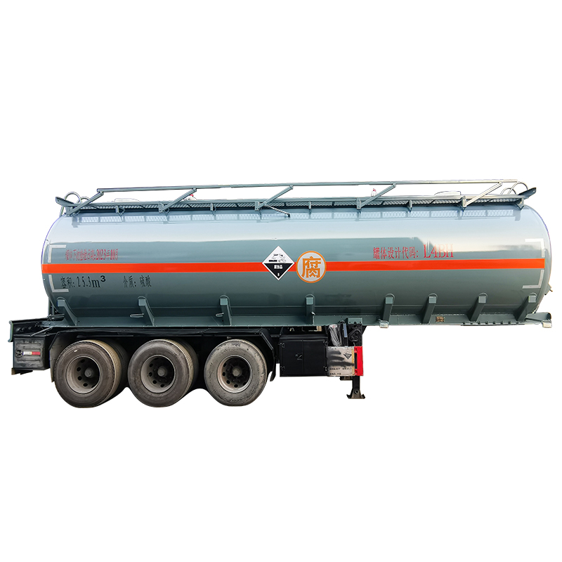 25.3m³ Chemical Corrosive Liquid Transport Tank Semi Trailer