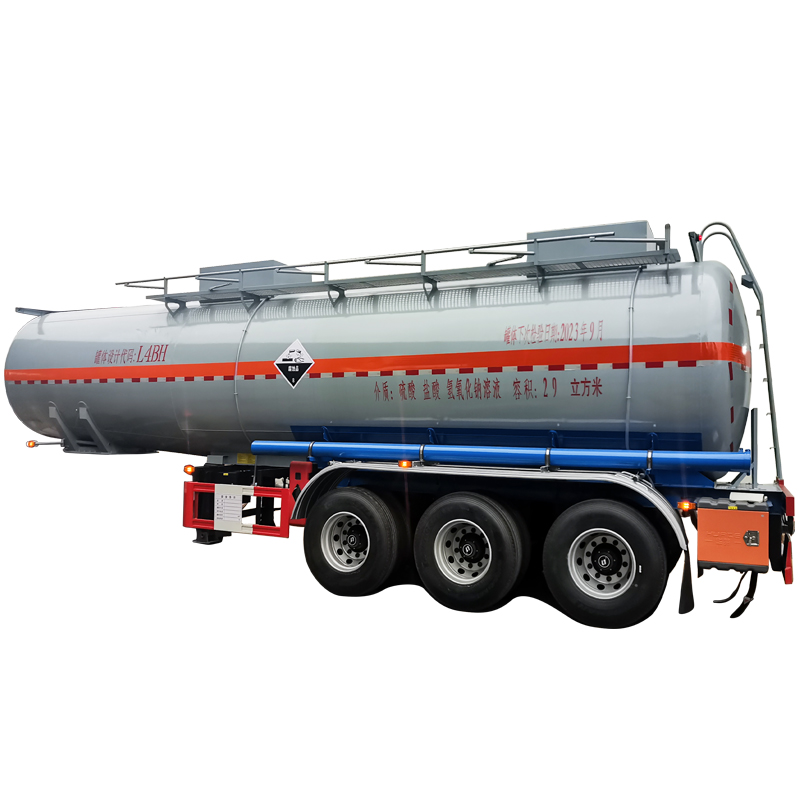 29m³ Chemical Corrosive Liquid Transport Tank Semi Trailer