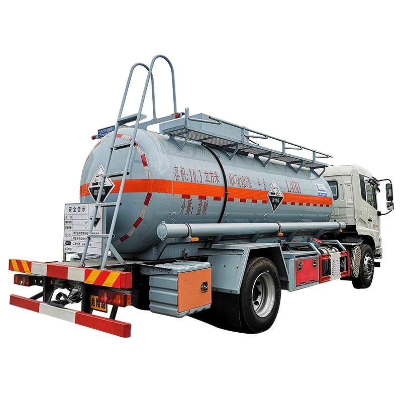 Dongfeng 4x2 hypochlorite sodium hydroxide tanker truck 10000Liters liquid tank truck