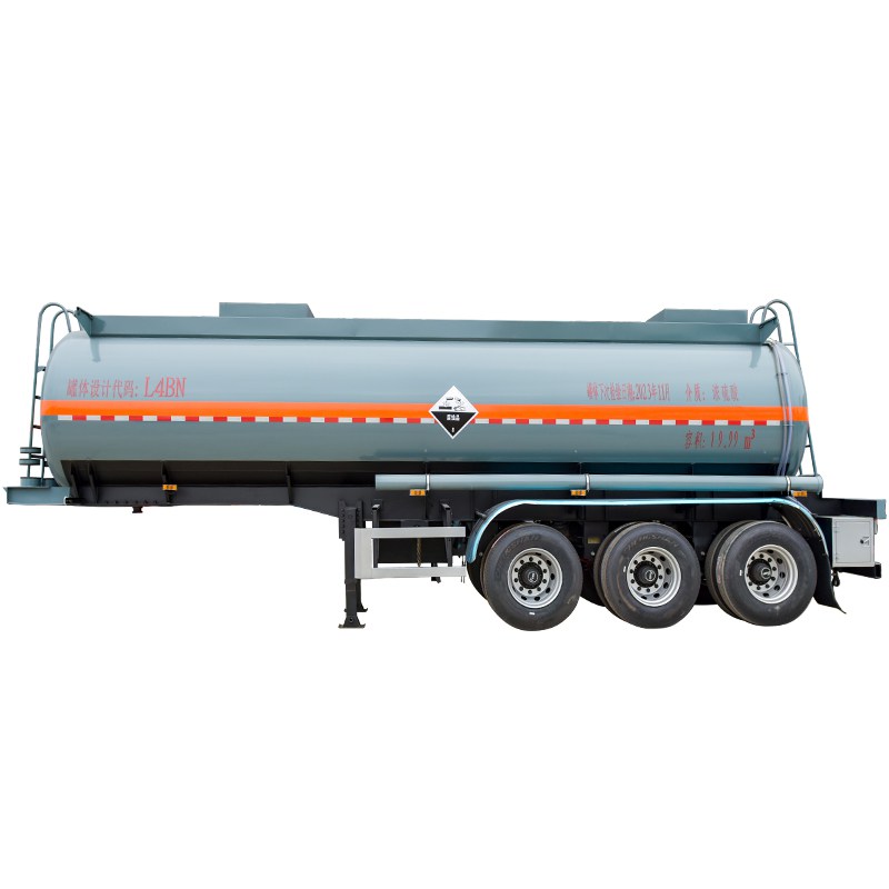 19.9CBM chemical corrosive liquid transprot concentrated sulfuric acid semi trailer 