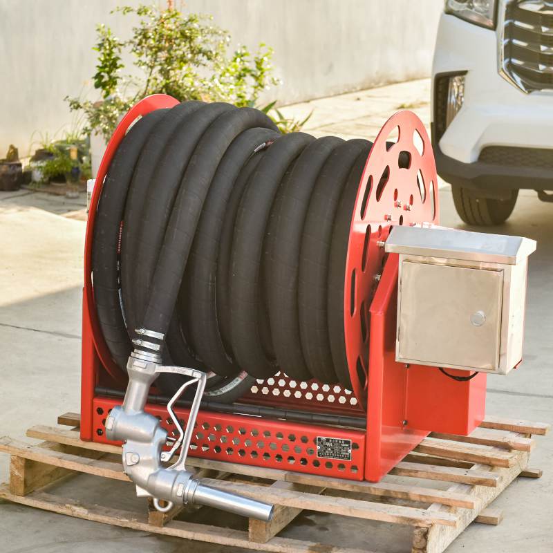 Custom 2 inch 30 metre retractable diesel fuel hose reel 