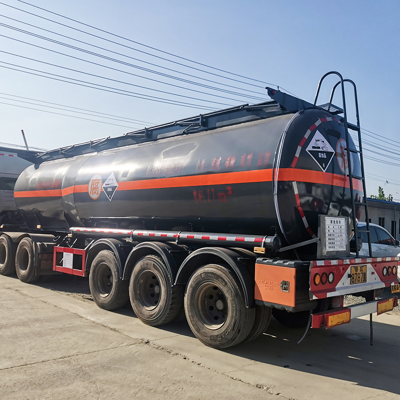 27m3 Chemical Corrosive Liquid Transport Tank Semi Trailer