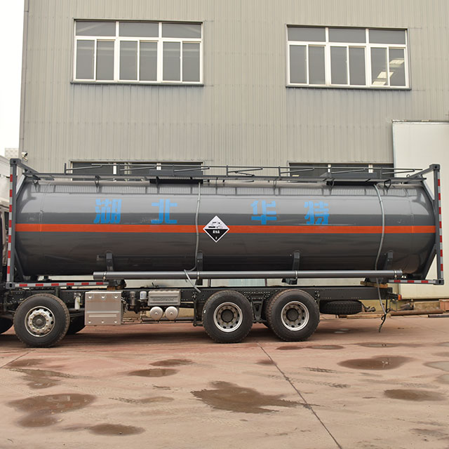 30FT sodium hypochlorite solution liquid tank ISO tank container