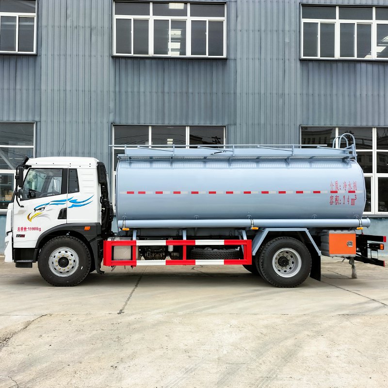 4x2 14CBM FAW chemical liquid tanker truck seawater transport truck for sale