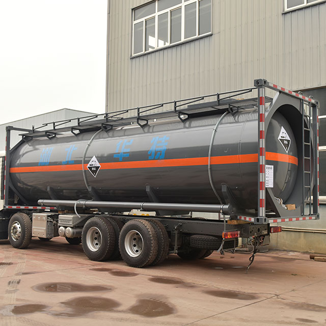 30FT sodium hypochlorite solution liquid tank ISO tank container