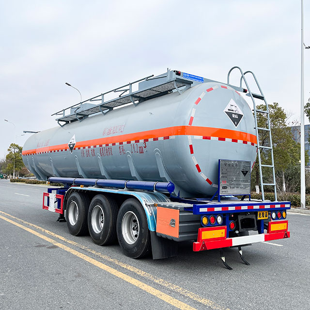 29.2m³ Chemical Corrosive Liquid Transport Tank Semi Trailer