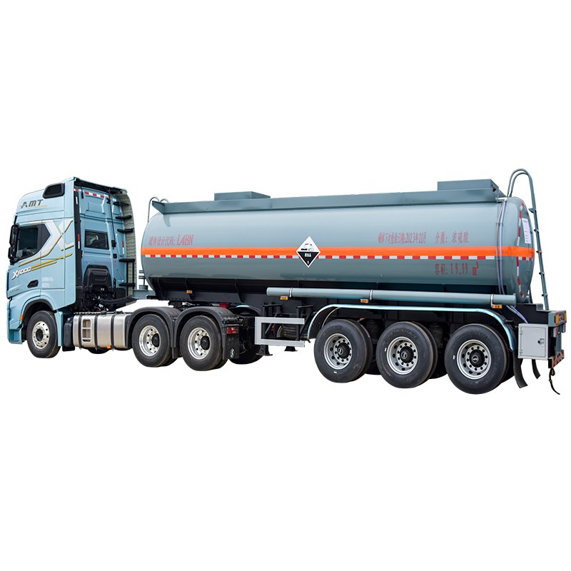 19.9CBM chemical corrosive liquid transprot concentrated sulfuric acid semi trailer 