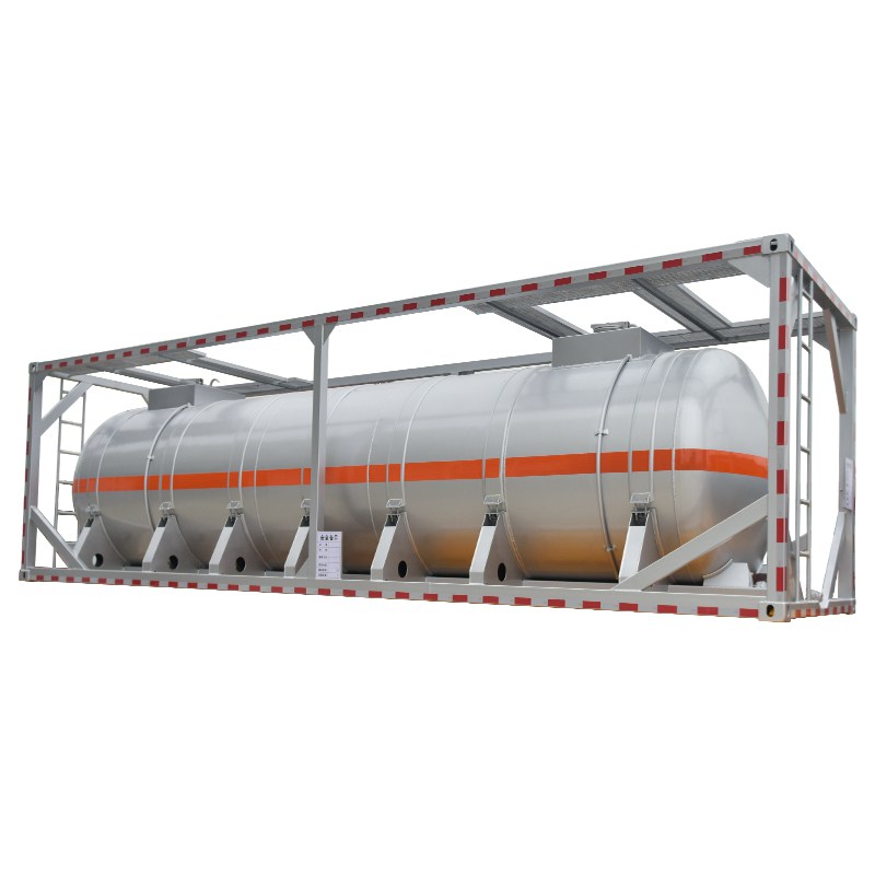 Aluminum alloy 30FT ISO tank container for transport concentrated nitric acid