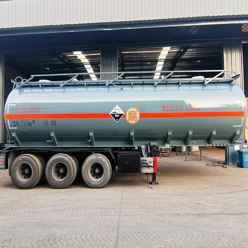 25.3m³ Chemical Corrosive Liquid Transport Tank Semi Trailer