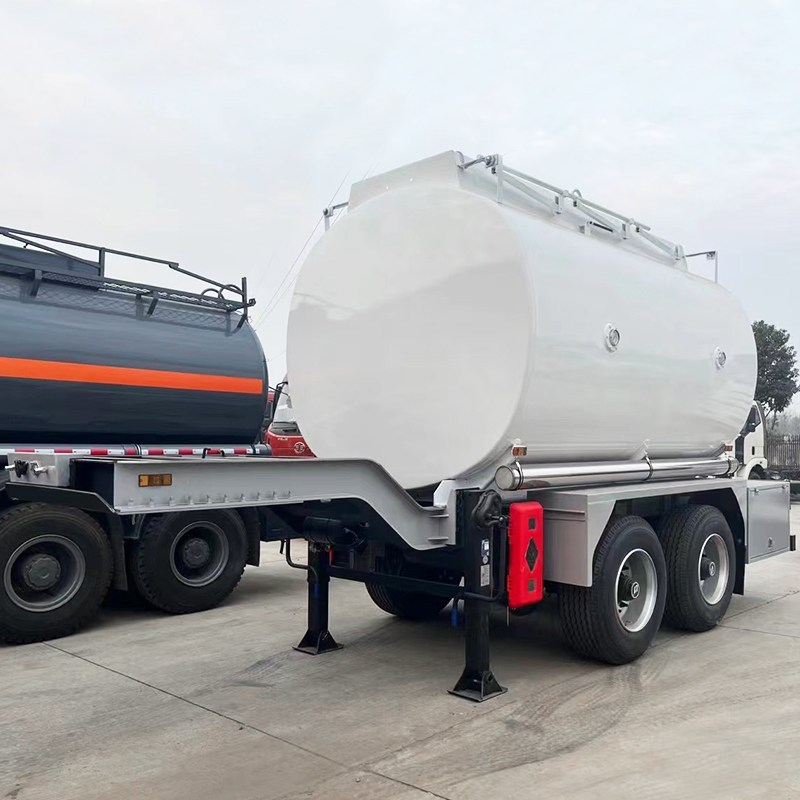 Small fuel oil tank semi trailer custom special fuel tanker olive oil diesel crude vegetable oil storage