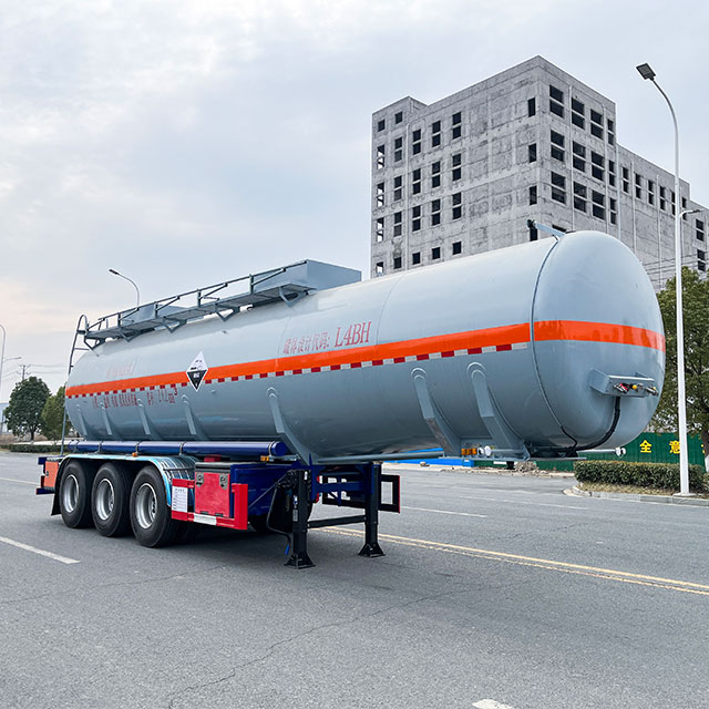 29.2m³ Chemical Corrosive Liquid Transport Tank Semi Trailer