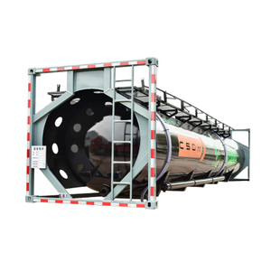 40FT plastic lining corrosive liquid ISO Tank Containers