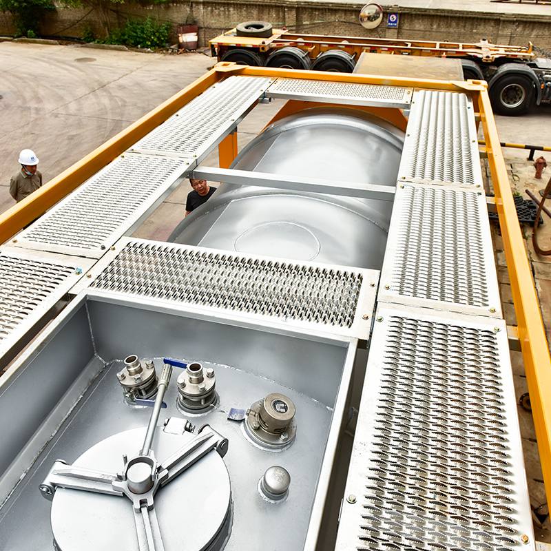 Stainless steel 20FT ISO tank container tank box for transport Yellow Phosphorus 